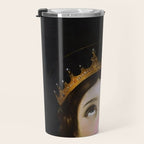 Bubblegum Queen Vintage Painting Altered Art Wall print Travel Mug Gallery Image 3
