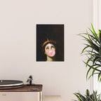 Bubblegum Queen Vintage Painting Altered Art Wall print Poster Gallery Image 2