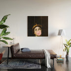 Bubblegum Queen Vintage Painting Altered Art Wall print Wood Wall Art Gallery Image 2