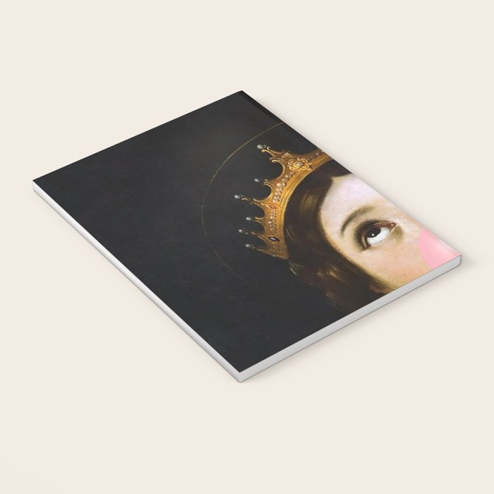 Bubblegum Queen Vintage Painting Altered Art Wall print Notebook Gallery Image 3
