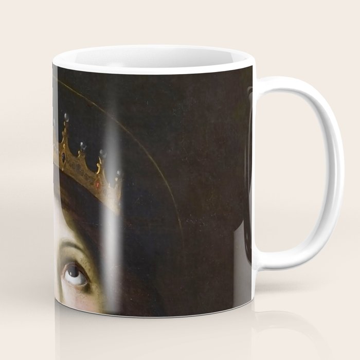 Bubblegum Queen Vintage Painting Altered Art Wall print Coffee Mug