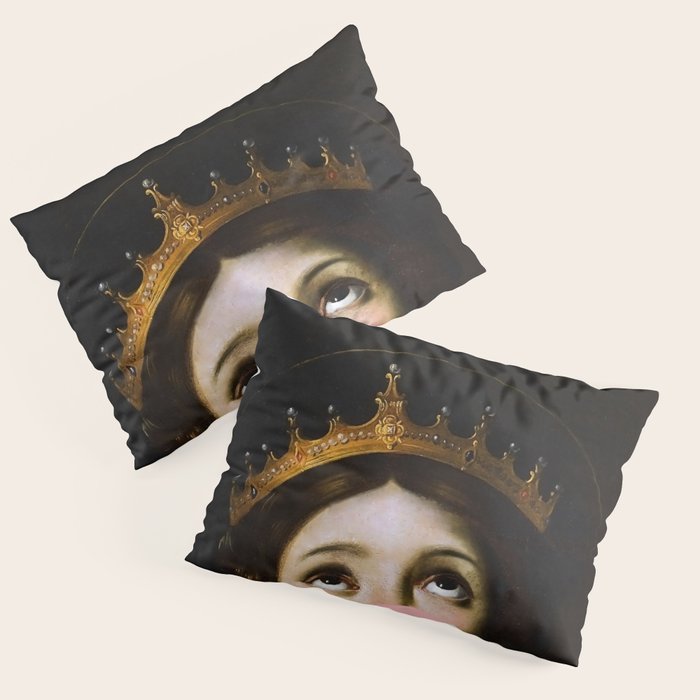 Bubblegum Queen Vintage Painting Altered Art Wall print Pillow Sham Gallery Image 3