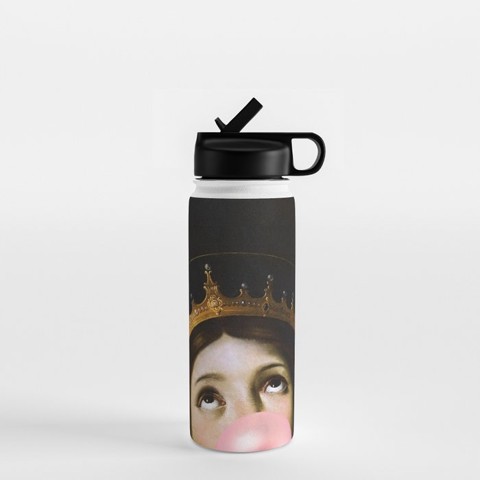 Bubblegum Queen Vintage Painting Altered Art Wall print Water Bottle Gallery Image 1