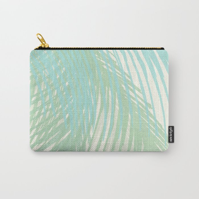 Summer Palms at the Seashore Abstract Tropical Carry All Pouch Gallery Image 1