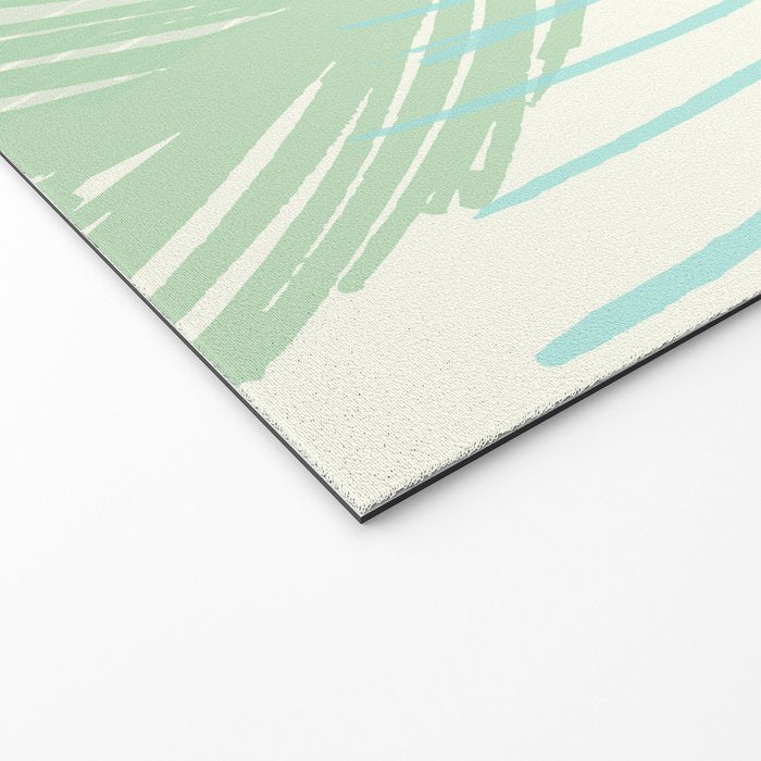 Summer Palms at the Seashore Abstract Tropical Welcome Mat Gallery Image 2