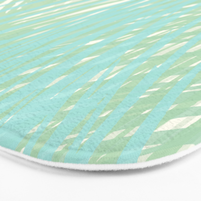 Summer Palms at the Seashore Abstract Tropical Bath Mat Gallery Image 3
