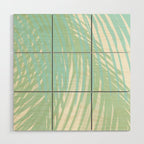 Summer Palms at the Seashore Abstract Tropical Wood Wall Art Gallery Image 1