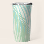 Summer Palms at the Seashore Abstract Tropical Travel Mug Gallery Image 2