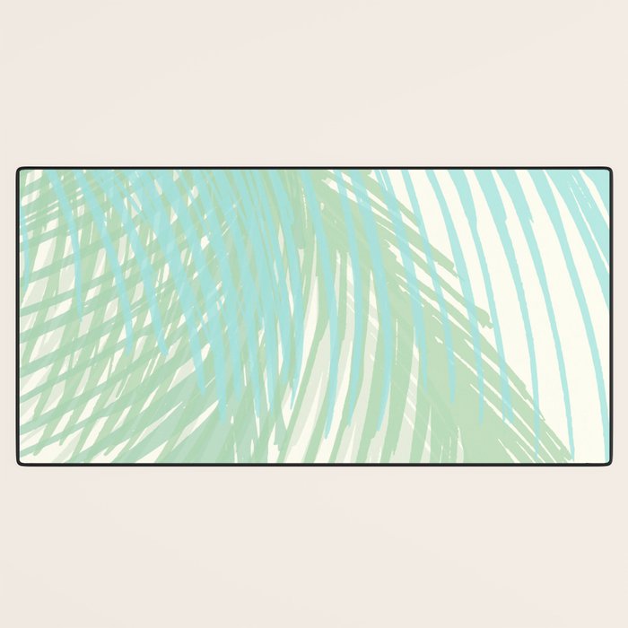 Summer Palms at the Seashore Abstract Tropical Desk Mat Gallery Image 3