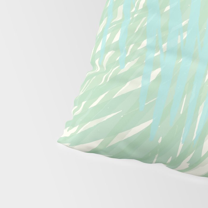 Summer Palms at the Seashore Abstract Tropical Pillow Sham Gallery Image 4