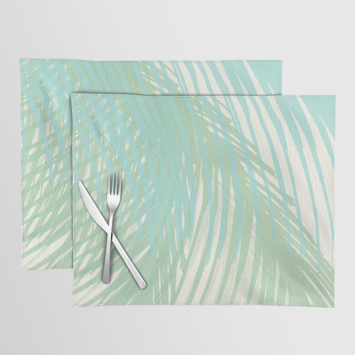 Summer Palms at the Seashore Abstract Tropical Placemat Gallery Image 1