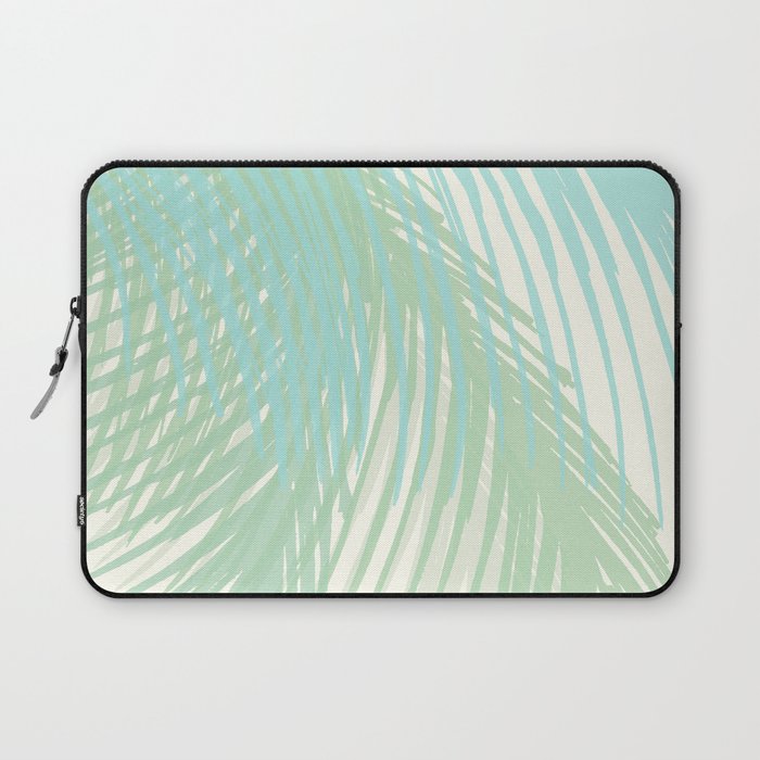 Summer Palms at the Seashore Abstract Tropical Laptop Sleeve Gallery Image 1