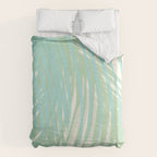 Summer Palms at the Seashore Abstract Tropical Duvet Cover Gallery Image 6
