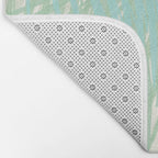 Summer Palms at the Seashore Abstract Tropical Bath Mat Gallery Image 2