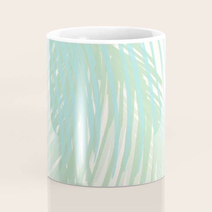 Summer Palms at the Seashore Abstract Tropical Coffee Mug Gallery Image 4
