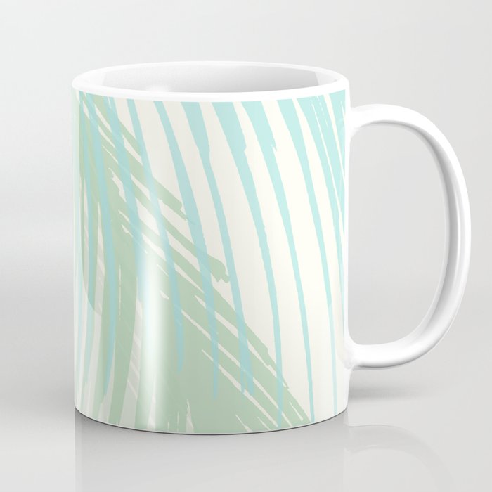 Summer Palms at the Seashore Abstract Tropical Coffee Mug Gallery Image 1