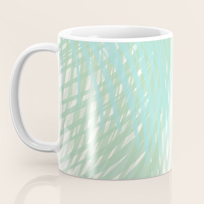 Summer Palms at the Seashore Abstract Tropical Coffee Mug Gallery Image 3