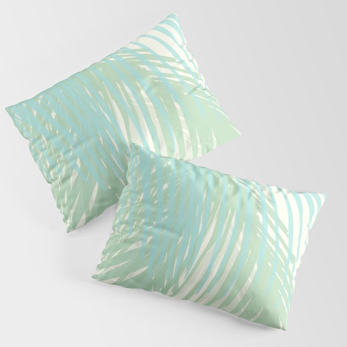 Summer Palms at the Seashore Abstract Tropical Pillow Sham Gallery Image 3