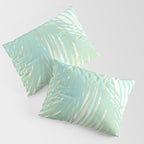 Summer Palms at the Seashore Abstract Tropical Pillow Sham Gallery Image 3