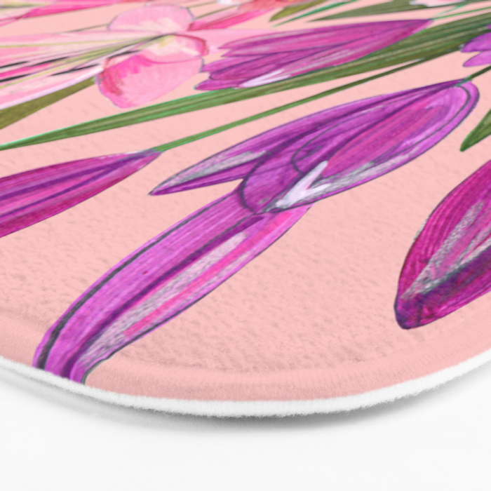 Boho wild flowers bouquet Bath Mat Gallery Image 3