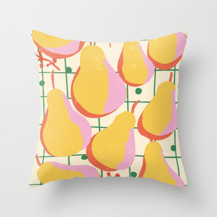 Pears Throw Pillow Gallery Image 1