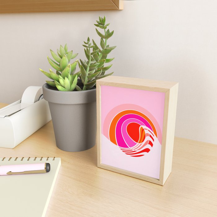 Sun surf - dusk Mini Art Print Gallery Image 2