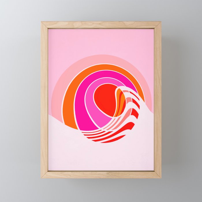 Sun surf - dusk Mini Art Print Gallery Image 1