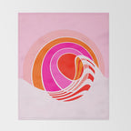 Sun surf - dusk Throw Blanket Gallery Image 2