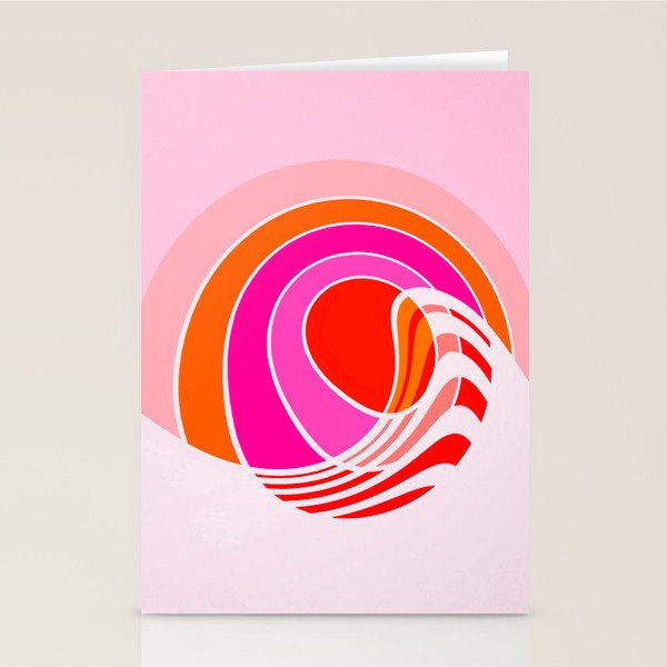 Sun surf - dusk Stationery Card Gallery Image 1