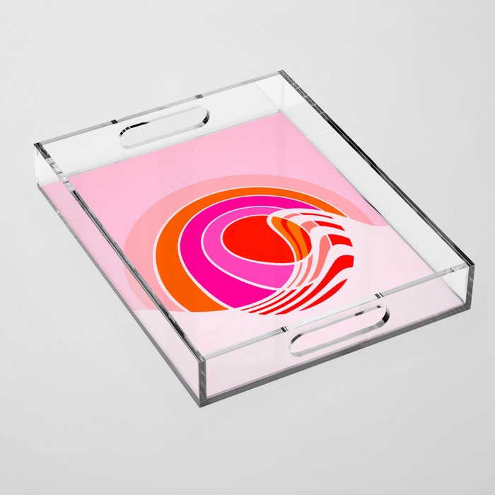Sun surf - dusk Acrylic Tray Gallery Image 1