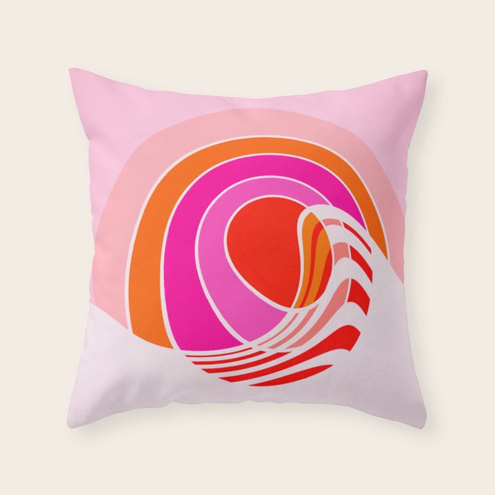 Sun surf - dusk Throw Pillow Gallery Image 6
