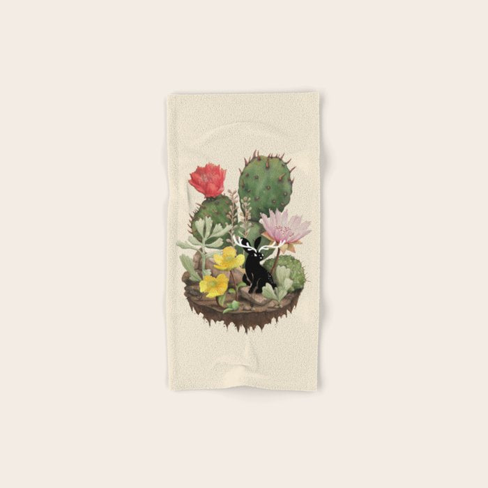 Tiny Jackalope Bath Towel Gallery Image 1