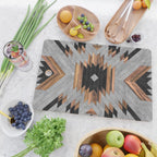 Urban Tribal Pattern No.6 - Aztec - Concrete and Wood Cutting Board Gallery Image 2