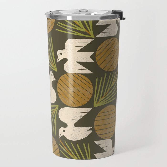 Pine Forest Doves Travel Mug Gallery Image 2