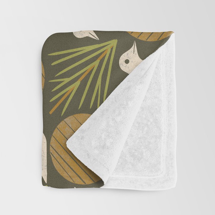 Pine Forest Doves Throw Blanket Gallery Image 3