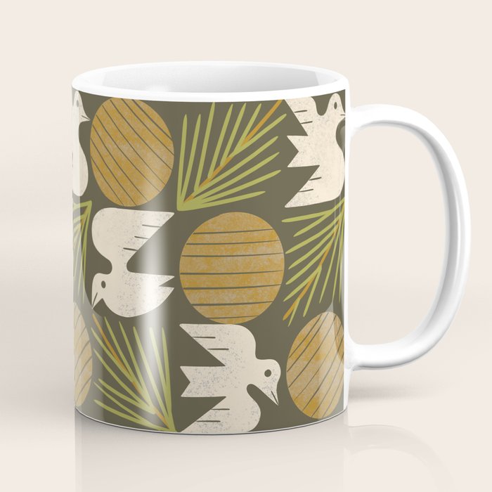 Pine Forest Doves Coffee Mug Gallery Image 1