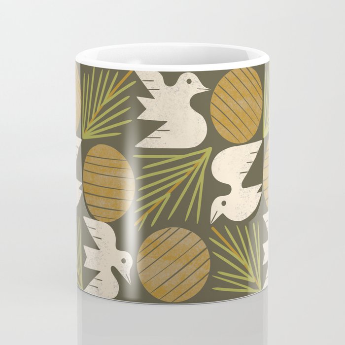 Pine Forest Doves Coffee Mug Gallery Image 4
