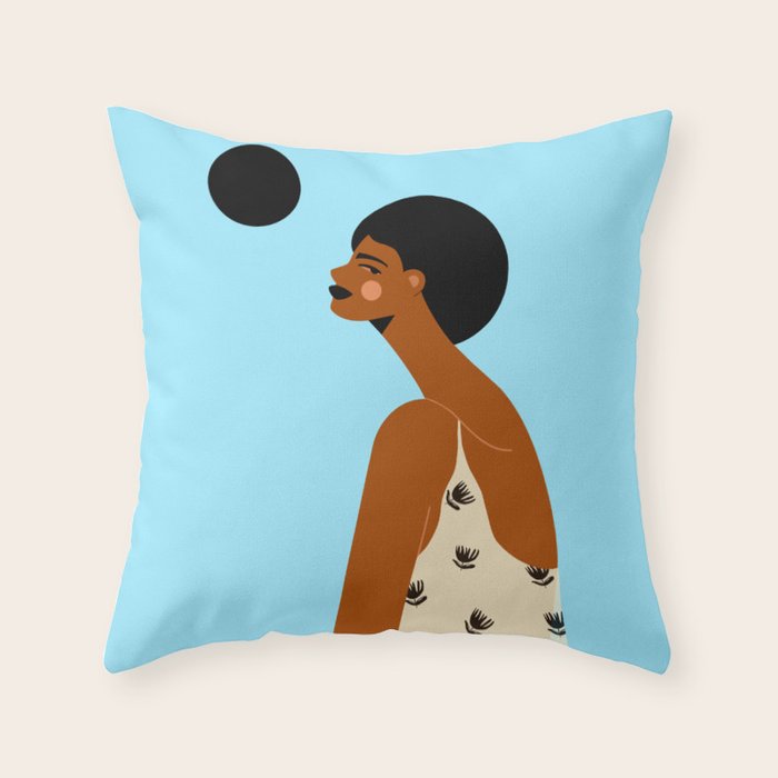 Tulip Dress Throw Pillow Gallery Image 6