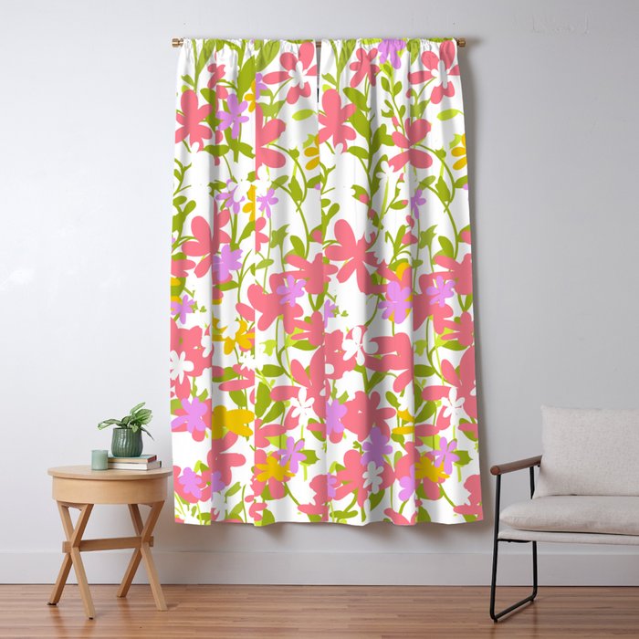 Delicate summer flowers Window Curtain Gallery Image 5