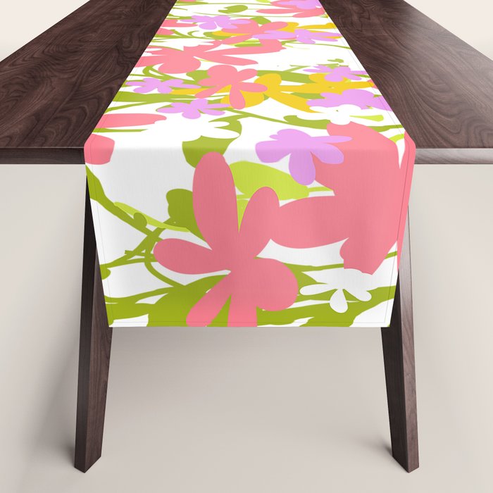 Delicate summer flowers Table Runner Gallery Image 1