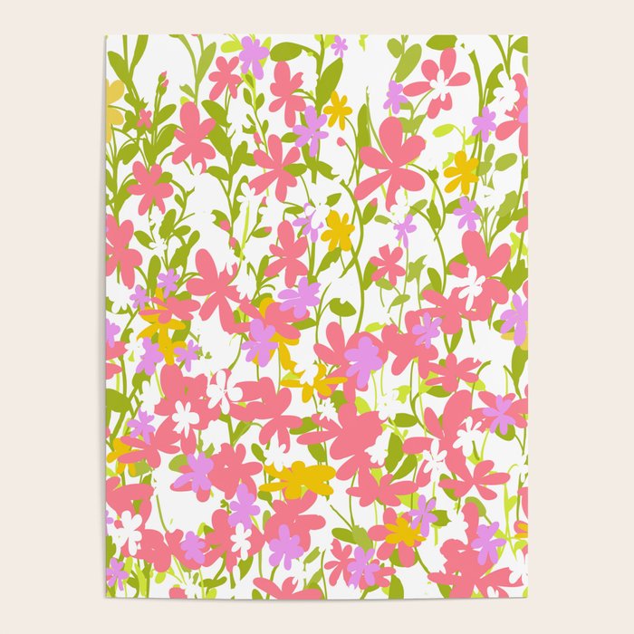 Delicate summer flowers Poster Gallery Image 1