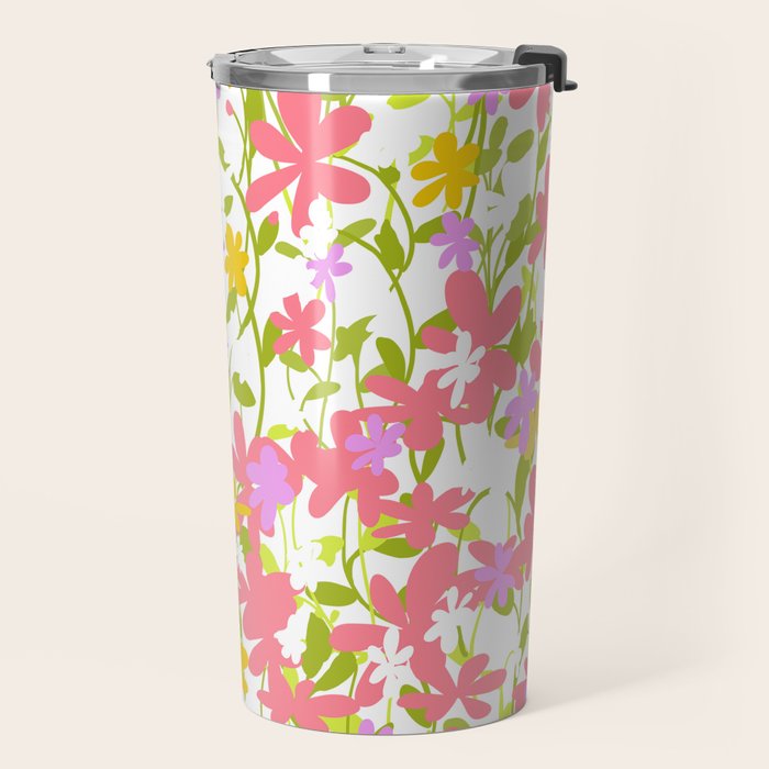 Delicate summer flowers Travel Mug Gallery Image 2