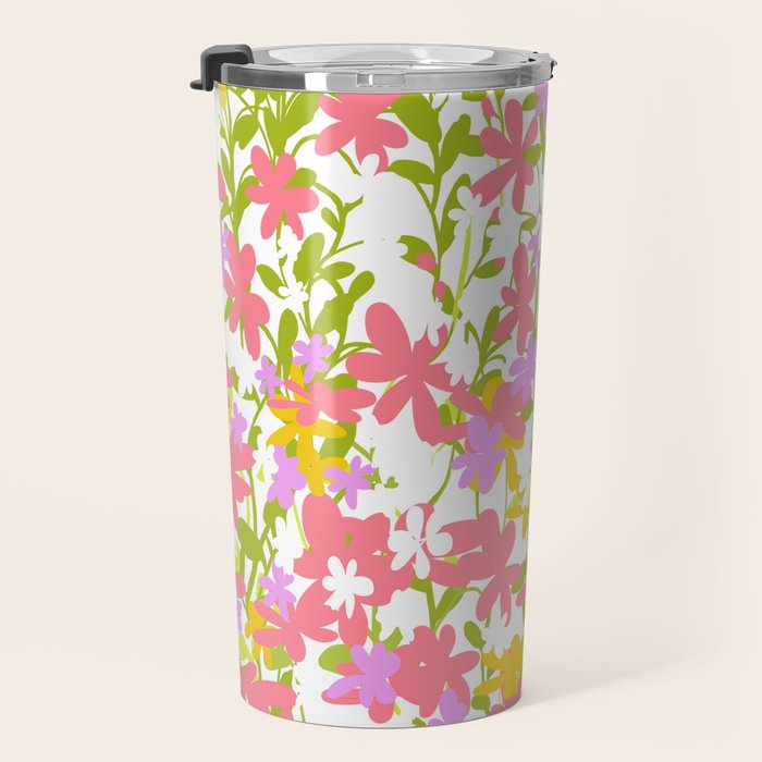 Delicate summer flowers Travel Mug Gallery Image 3