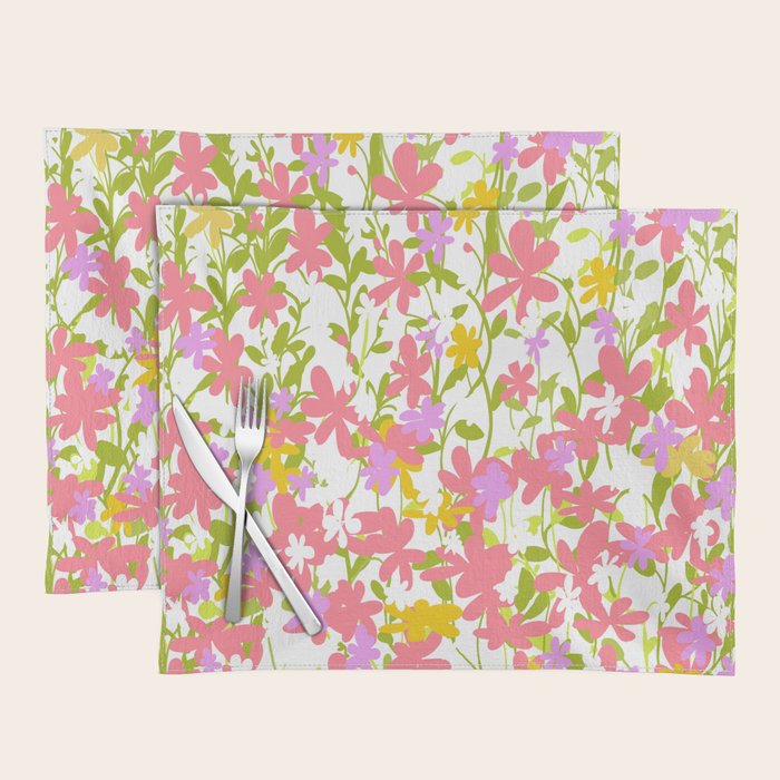 Delicate summer flowers Placemat Gallery Image 1