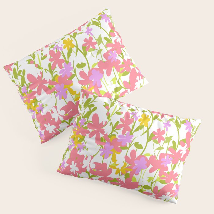 Delicate summer flowers Pillow Sham Gallery Image 3