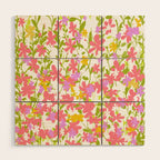 Delicate summer flowers Wood Wall Art Gallery Image 1
