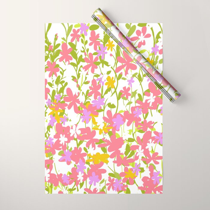 Delicate summer flowers Wrapping Paper Gallery Image 1