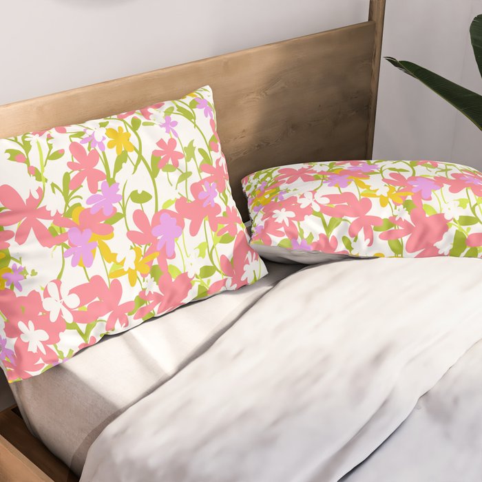 Delicate summer flowers Pillow Sham Gallery Image 2