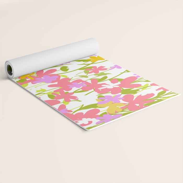 Delicate summer flowers Yoga Mat Gallery Image 2