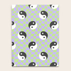 Retro psychedelic yin yang checkered pattern Notebook Gallery Image 4